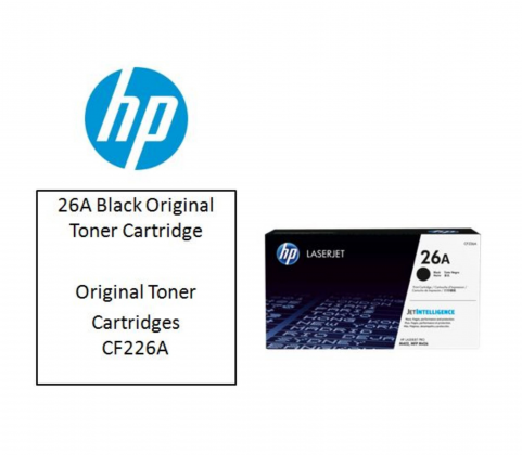 HP 26A Black Original LaserJet Toner Cartridge (For M402DN)